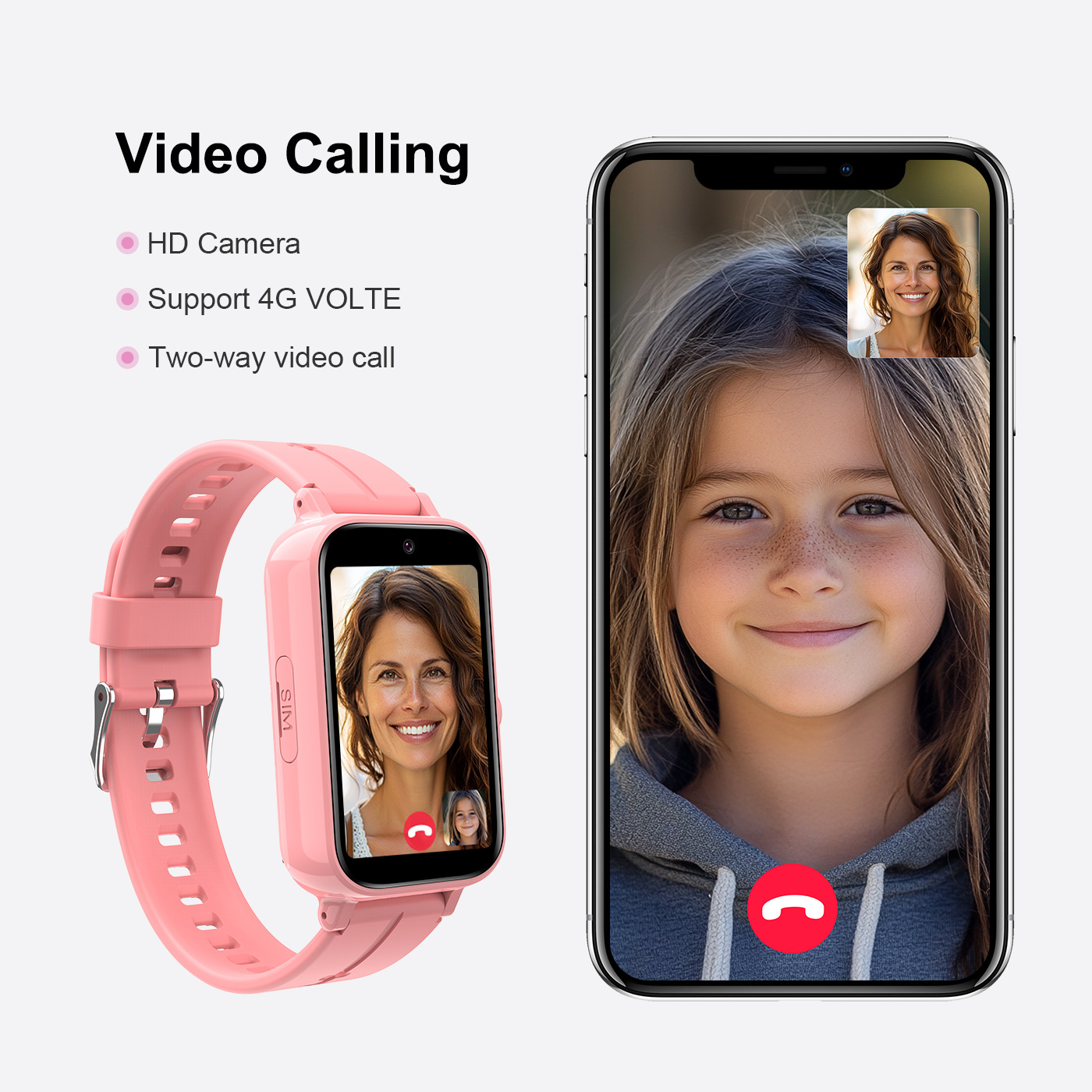 Fall Detection Watch - Crianças relógio inteligente para crianças relógio